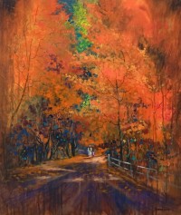Tahir Bilal Ummi, 24 x 30 Inch, Oil on Canvas, Landscape Painting, AC-TBL-102